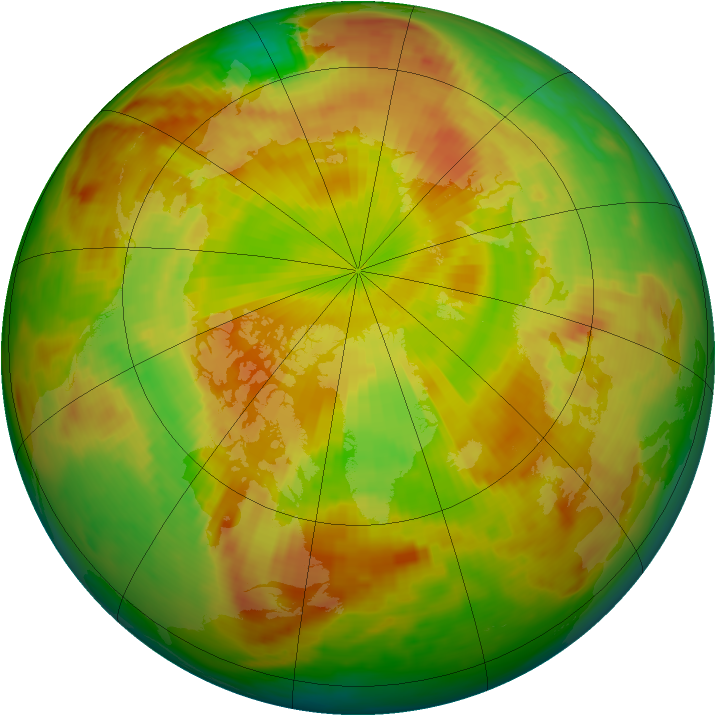 Arctic ozone map for 27 May 1980